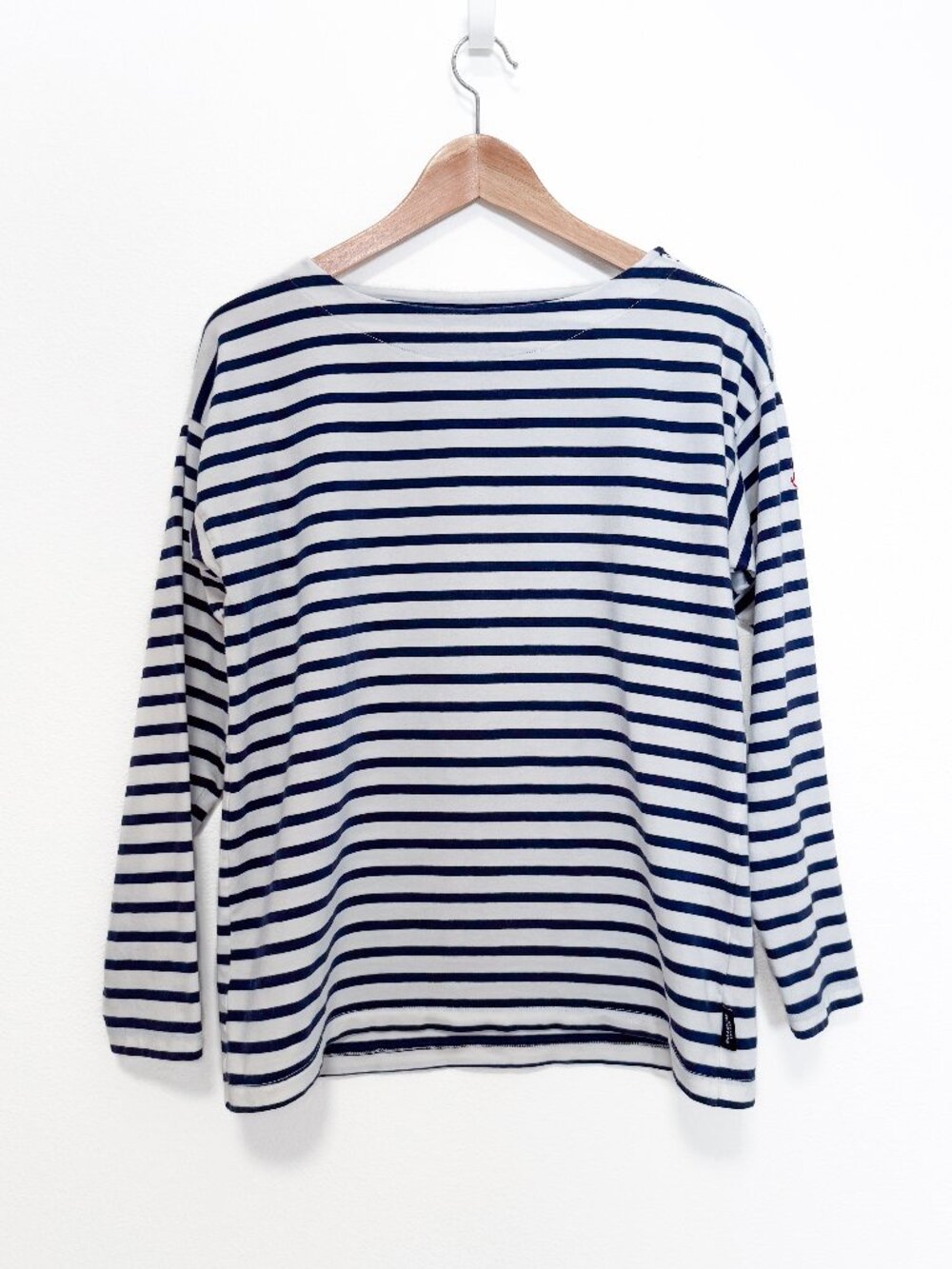 Holebrook Sweden Navy and White Nautical Striped Top Size Small